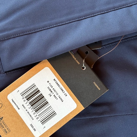 The North Face 💅❄️ Arctic Women's Summit Navy 600 Down Parka Coat Plus 2X 3X - Picture 5 of 16
